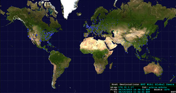 NST Wiki Site World Map: Global Users Host Geolocations