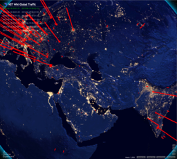 NST Wiki Site Global Traffic (Night Time Map)