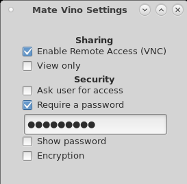 Mate Vino Settings Widget