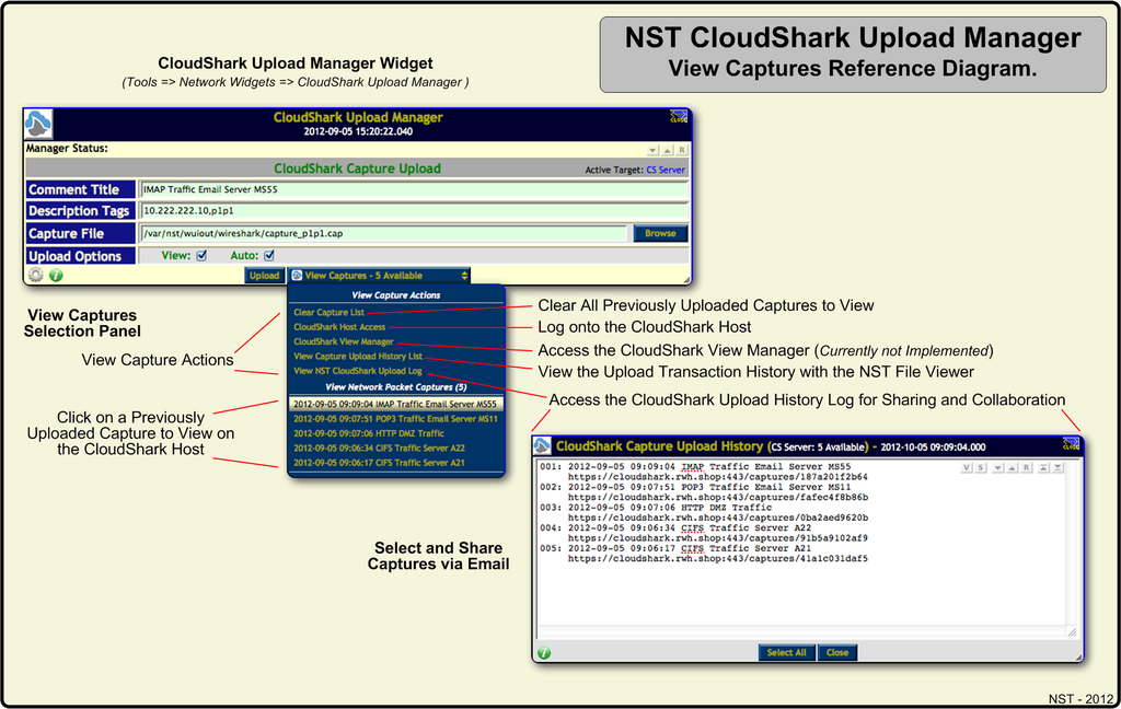 NST CloudShark View Captures Reference Diagram