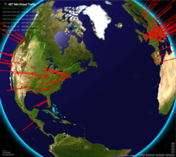 NST Wiki Site Global Traffic (Day Time Map)